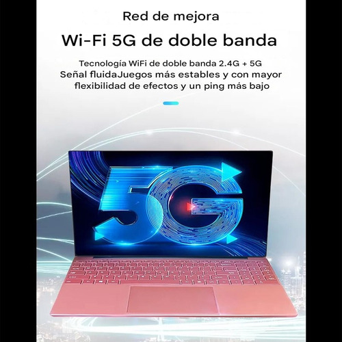 Más Barato Portátil 15.6 Intel Celeron Win11 8+512ssd Laptop Rosa