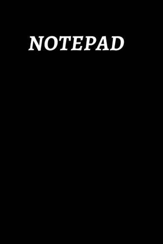 Libro: Notepad: Black Cover , Size ( 6 X 9 Inch ) , 120