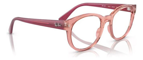 Lentes Ray Ban Rx7227 8314 Transparent Pink Oftalmico Color Transparent Pink 8314