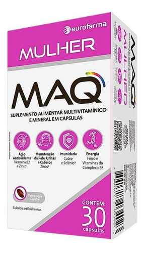 Kit Maq Mulher Eurofarma Com 3 Caixas De 30 Cápsulas Cada