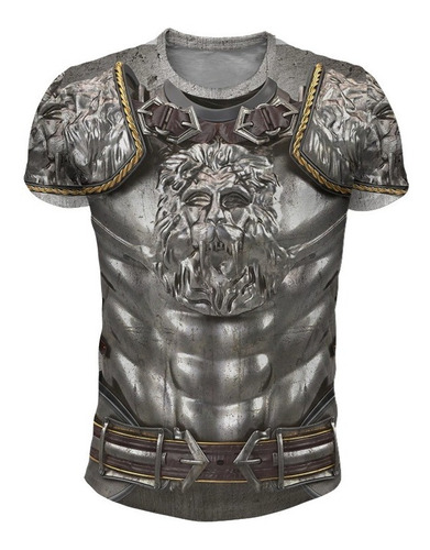 Remera Armadura Medieval 3d Mod 3