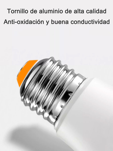 6pz Focos Led 5w Rosca E27 500 Lumenes Luz Fría 6500k/3000k Blanco Cálido