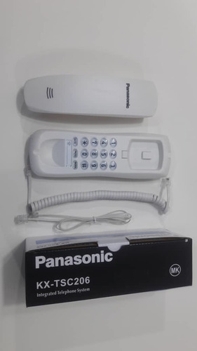 Imagen 3 de 4 de Teléfono Panasonic De Pared Blanco Y Negro