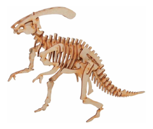 Esqueleto Dinosaurio Parasaurolophus Para Armar Madera Mdf