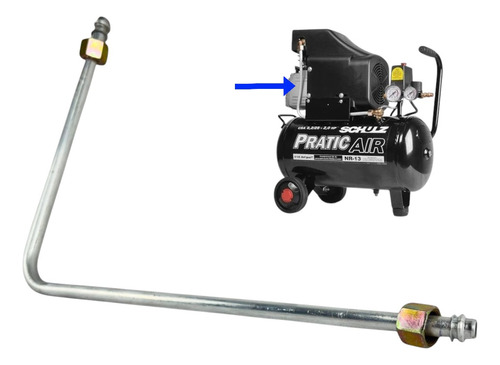 Tubo De Aluminio Compressor Schulz Motomil E Chiaperini 3/8
