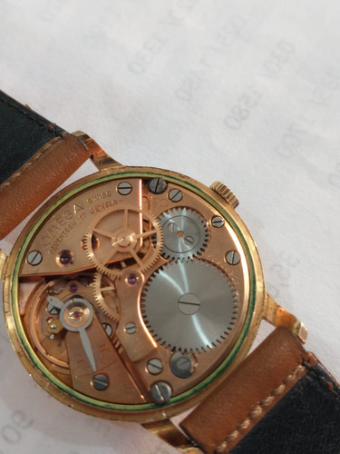 Relógio De Pulso Omega 1950 Ouro Maciço 18 Corda Original