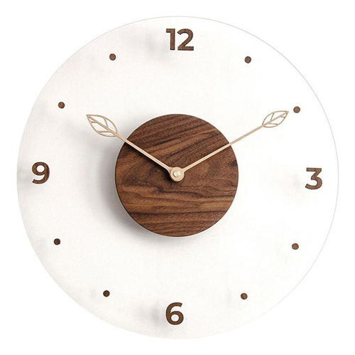 Guanchuan Reloj De Pared Redondo De Madera, Reloj De Pared
