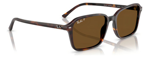 Óculos De Sol Ray Ban Raimond Havana Polarizado Rb2231 90257 Lente Marrom