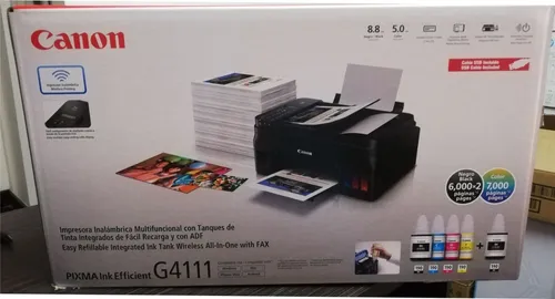 Impresora Canon G4111 Tinta Continua Copia En Oficio Por Adf