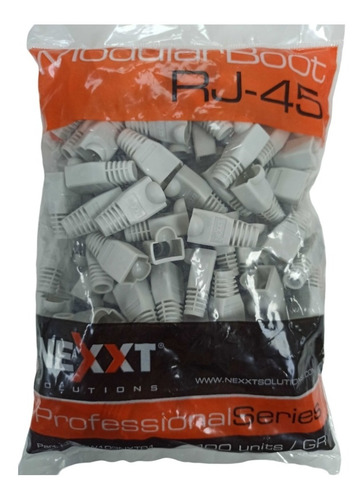 Funda 100 Capuchones Nexxt Para Conectores Rj45 Cat5e Cat6