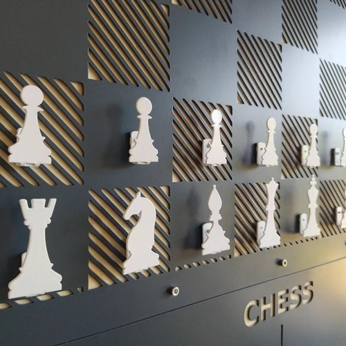 Para Juego De Tablero De Ajedrez De Pared Gigante Magnético
