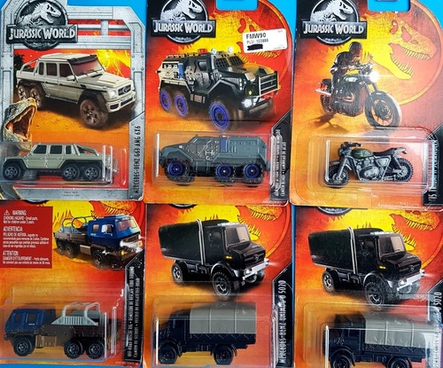 Camionetas Camiones Jeep Colección Jurassic World Matchbox