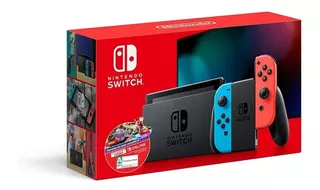 Console Nintendo Switch V2 - Azul Neon e Vermelho Neon