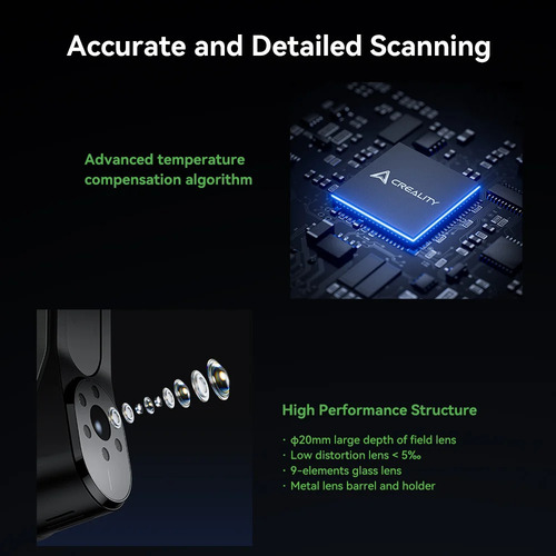 Scanner 3d Creality Cr-scan Raptor Precisão De 0,02mm