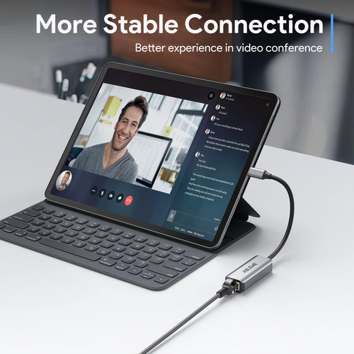 Adaptador Usb C A Ethernet, Ablewe Tipo C A Rj45 Gigabit ...