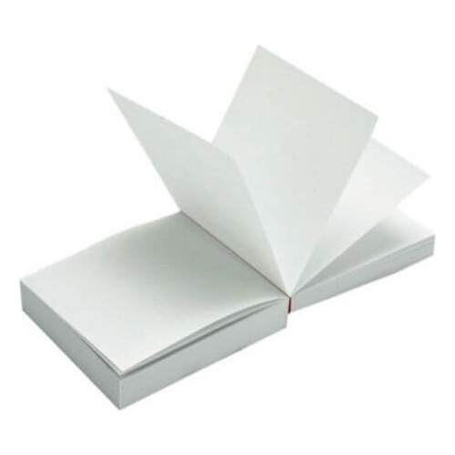 Tacos De Notas Papel Bond Blanco 300 Hojas 7x8cm 50 Unidades