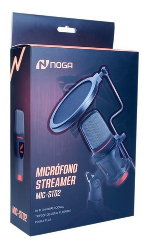 Imagen 4 de 10 de Microfono Pc Gamer Streaming Juegos Youtube Noga Mic-st02
