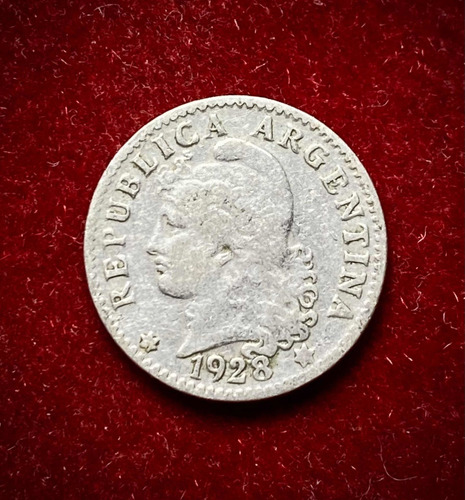 Moneda 5 Centavos Argentina 1928 Cj 159 Km 34 Cuproníquel