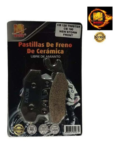 Pastillas De Freno Mozuki Honda Cb-125 Twister Cb-190 ( D )