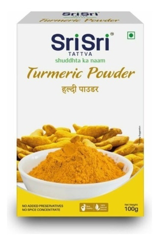 Curcuma En Polvo 100 Grs Sri Sri Tattva