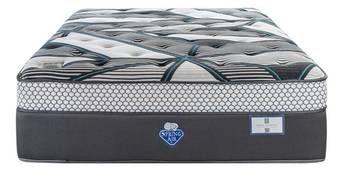 Colchón Queen Size Spring Air Four Seasons Atelier Color Gris oscuro