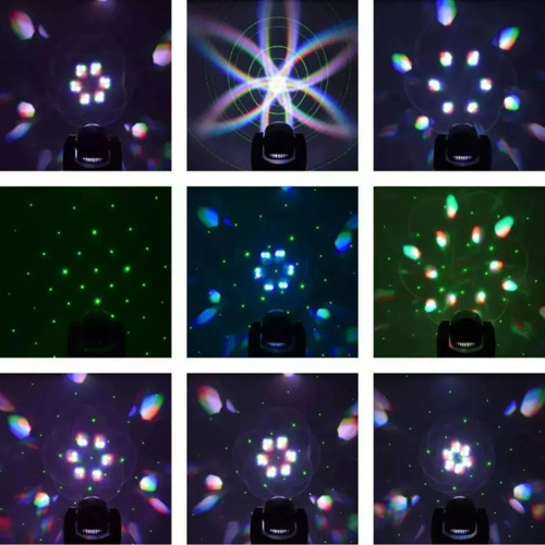 Moving Head Caleidoscopio 90w Jogo de Luzes RGB Profissional Desenhos Strobo Flash Show Evento Virtok
