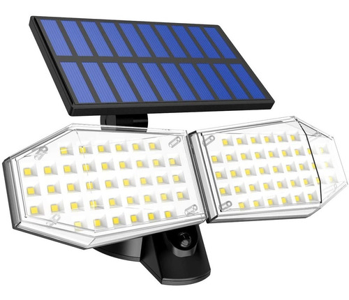 Foco Rotativo Solar Led Con Sensor De Movimiento Exteriores