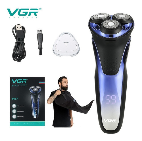 Barbeador VGR Salon Shaver V-306 preto