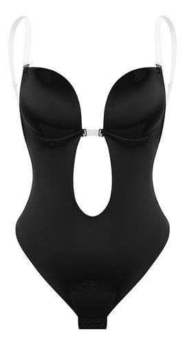 Body Shapewear Mujer Cuello En V Profundo Sin Espalda Correa