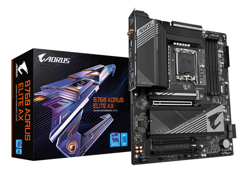 Placa Mãe B760 Aorus Elite Ax Gigabyte Ddr5 Wifi Lga1700 Atx