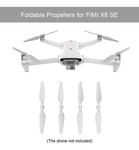 perfeclan Piezas de Repuesto hélices Plegables de liberación rápida reemplazo para FIMI X8 SE RC Drone Accesorios Blanco 1 par
