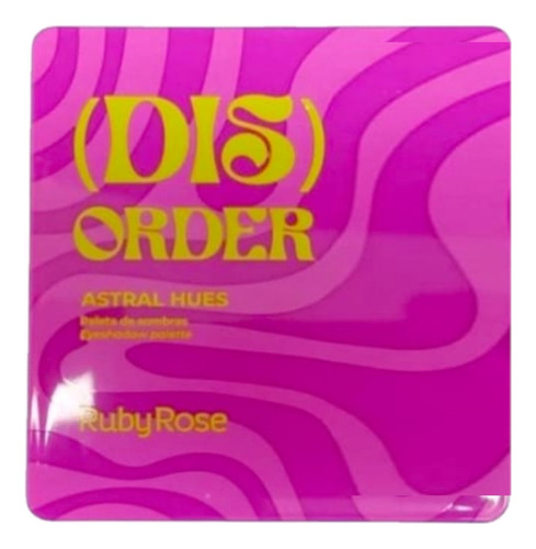 6 Paleta De Sombras Disorder F2600 Ruby Rose Atacado Sj