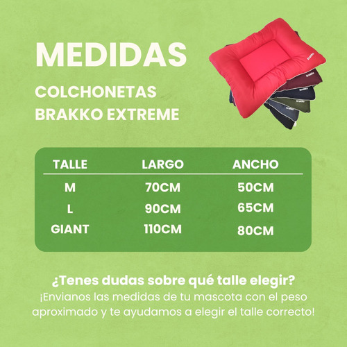 Colchoneta Brakko Extreme Large Impermeable Antidesgarro