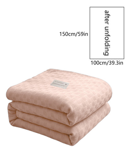 Manta De Cama De Algodón, Manta Térmica De Algodón Doble De