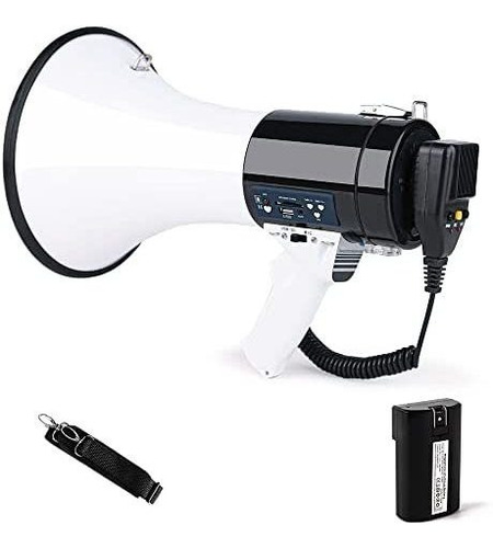 Megáfono Hornpro Profesional Bullhorn Micrófono Desmontable