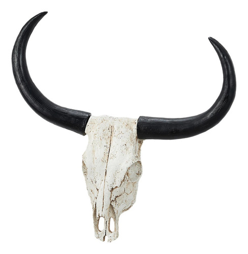 Escultura De Pared Con Forma De Cráneo De Vaca Y Cabezas De