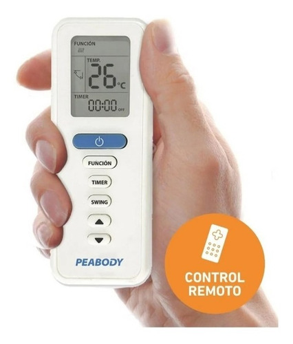Imagen 9 de 9 de Caloventor Pared Peabody Pe-cvl20b Led 2000 W Placa Vidrio