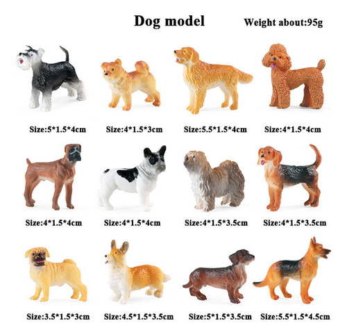 Nuevo Juguetes For Niños, Modelo De Cachorro, Estatua, 12