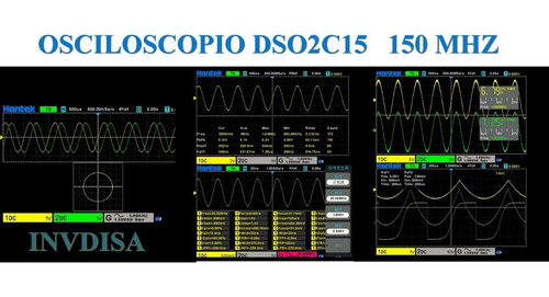Osciloscopio Hantek Dso2d15 , 2 Canales, 150 Mhz (Usado)