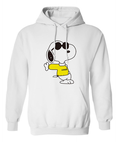 Sudadera Snoopy Cool Lentes Amarillo