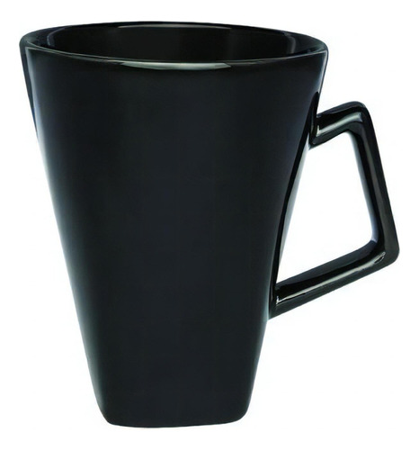 Jarro Taza Mug Quartier 350ml Oxford Ceramica Color Negro