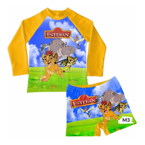 Conjunto De Traje De Baño Niño Rey Leon