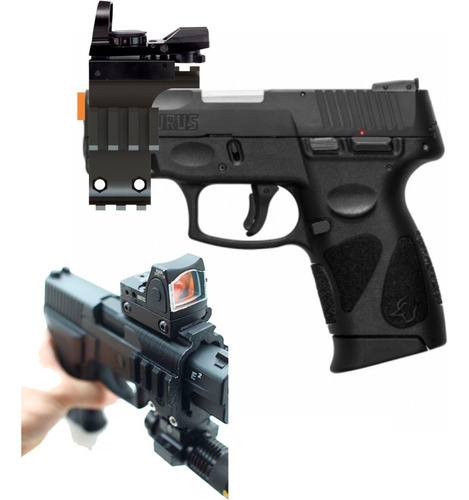 Mount Picatinny Superior Elevado P/ Mira Red Dot Taurus G2c