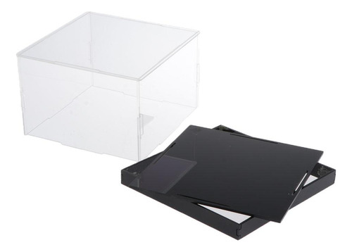 Caja De Exhibición De Acrílico Transparente De 2 Piezas,