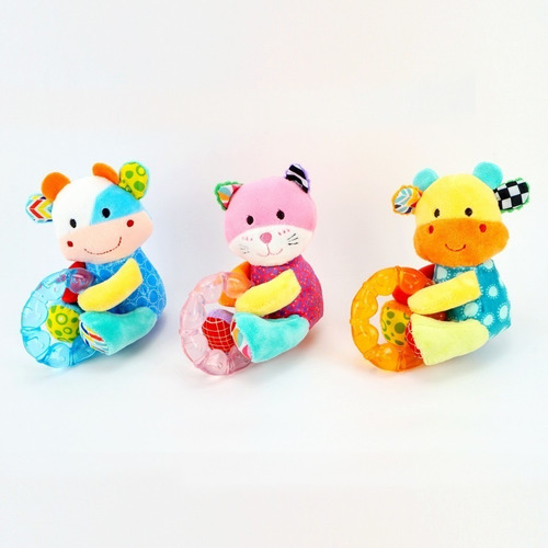 Sonajero De Peluche Con Mordillo Refrigerante Bebe Importado