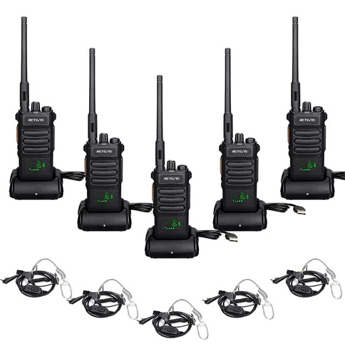 Retevis Rt86 (5) Radios Largo Alcance 2600 Mah Walkie Talkie