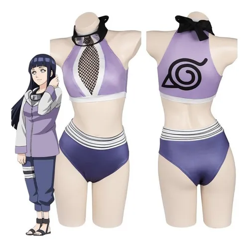 Naruto Hinata Hyuga Sexy Traje De Baño Cosplay Mujeres