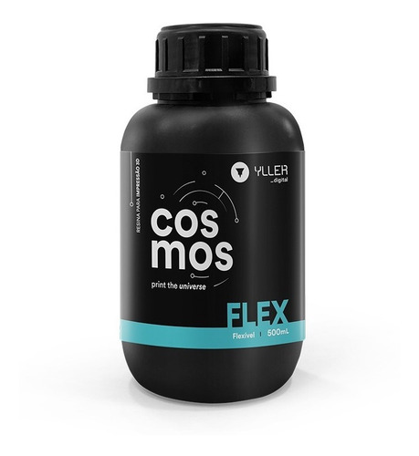 Resina 3d Cosmos Flex Dlp 500cc (600gr) Flexible Clear