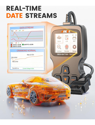 Escáner Obd2 Bluetooth 3 En 1 Y Probador De Batería 12v 24v