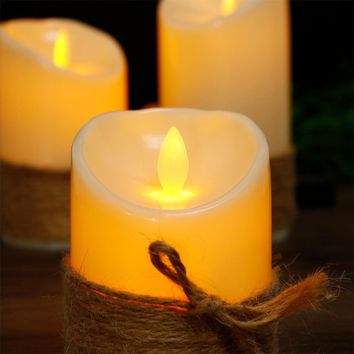 Velas Remotas Velas Sin Llama Con Control Remoto 3x Velas A